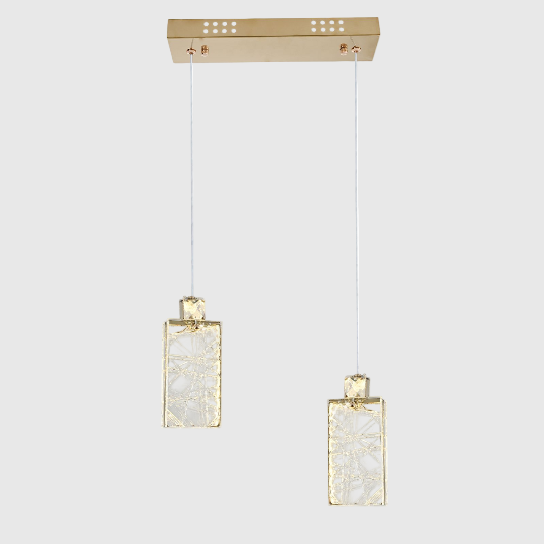 Premium Luxury Crystal LED Double Pendant