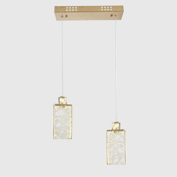Premium Luxury Crystal LED Double Pendant