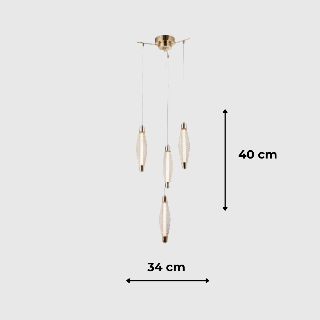 Golden Luxury Modern LED Chandelier