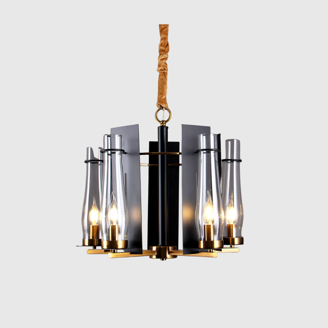 Luxury Candle Style Glass Chandelier