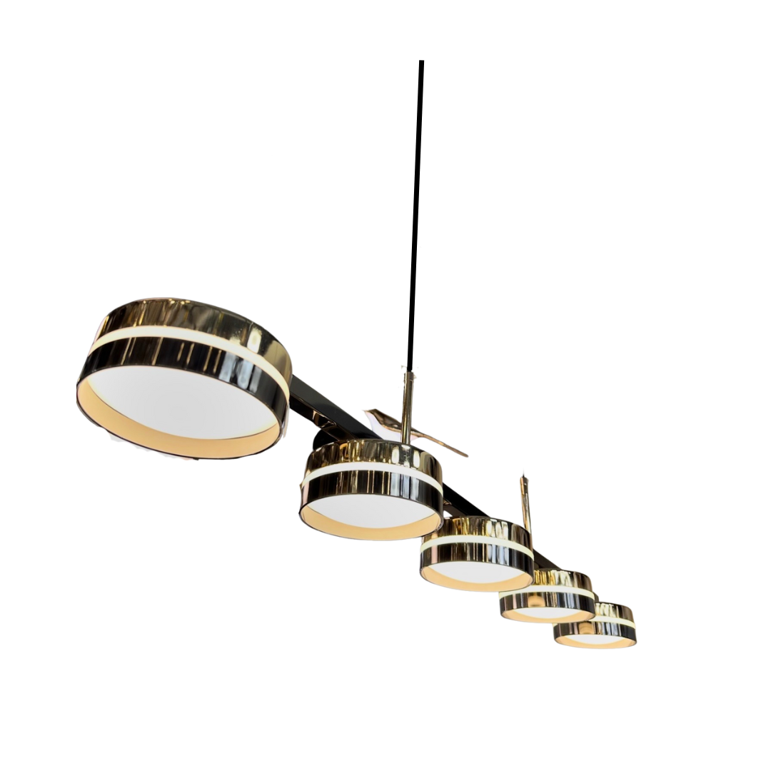 Elegant Linear LED Hanging Chandelier Fixture