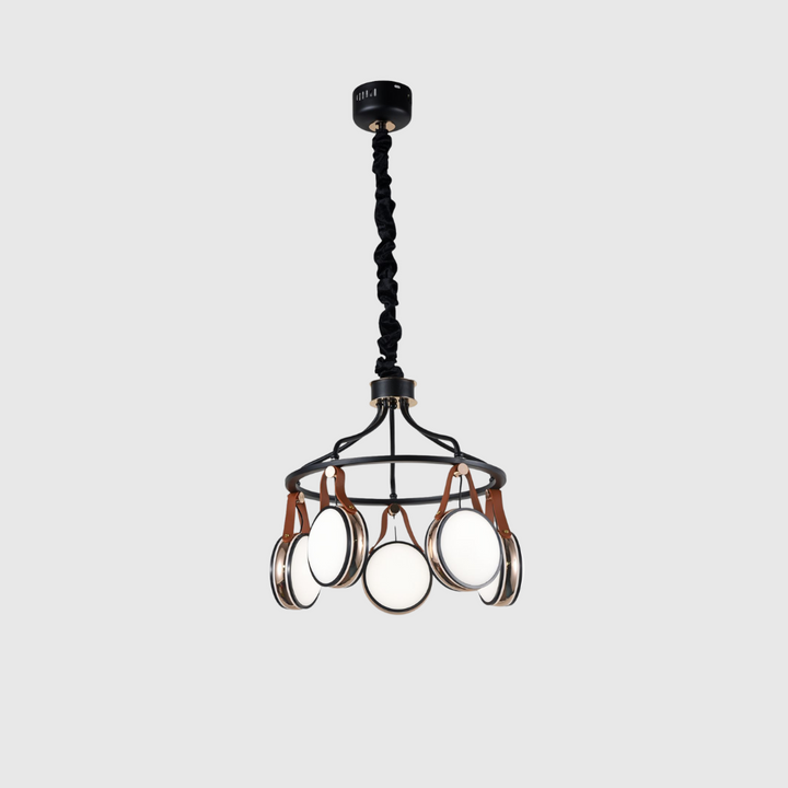 Adjustable 3-Color Leather LED Ceiling Light
