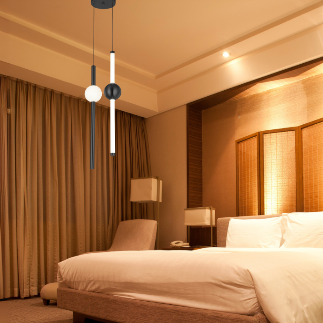 Fancy Double LED Pendant in Warm White