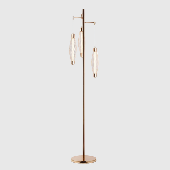Modern Standing LED Floor Lamp Gold