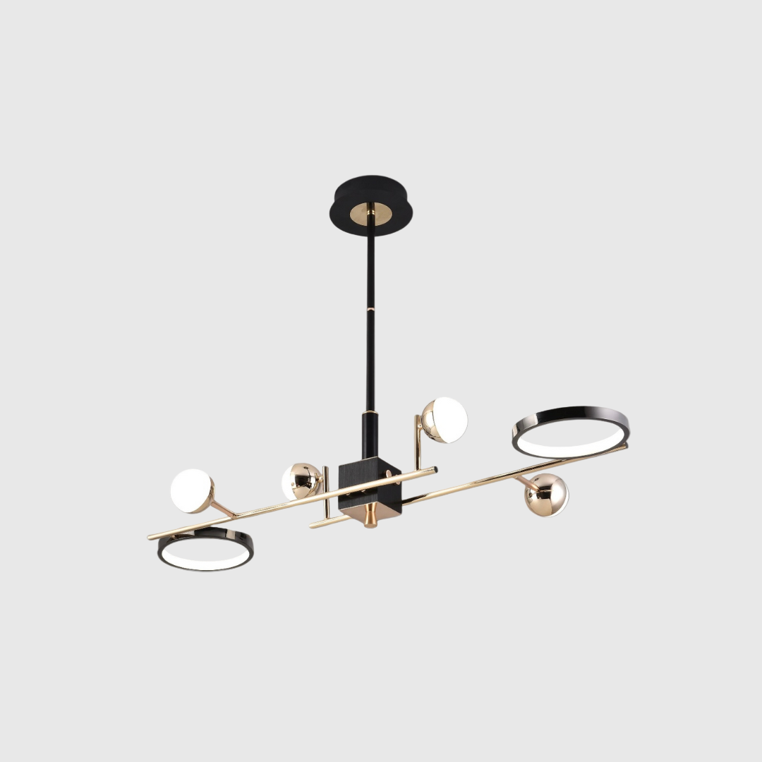 Modern Golden Linear Chandelier