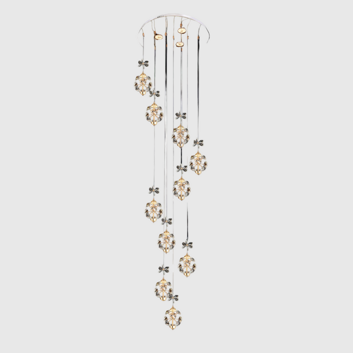 Luxury Flower Crystal LED Chandelier Light