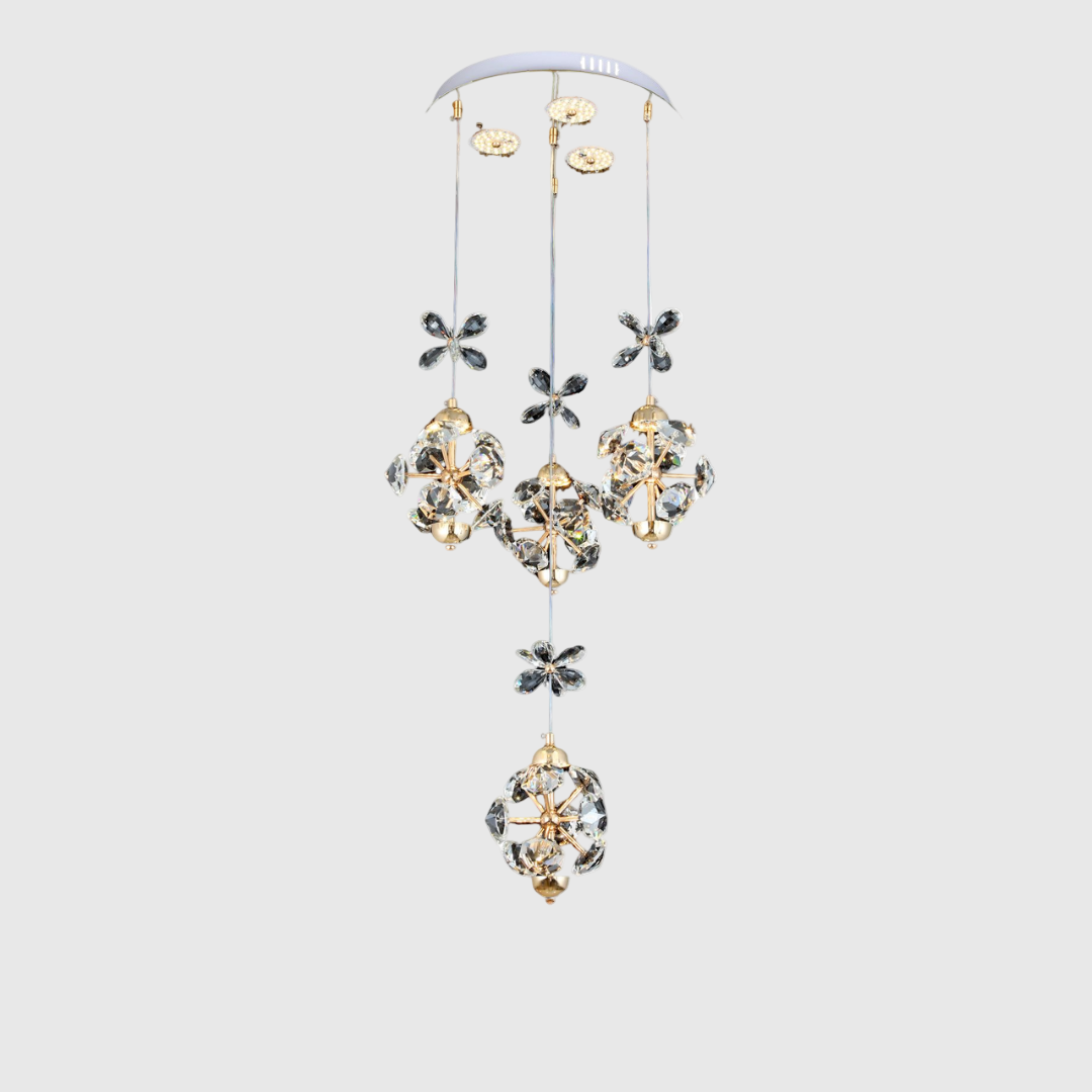 Luxury Diamond Crystal LED Hanging Chandelier