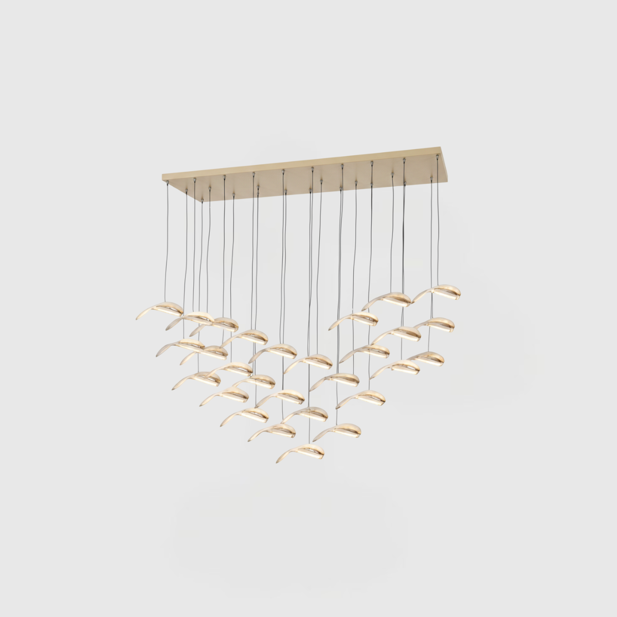 Large Acrylic & Iron Decorative Piece with Premium FR Gold Base