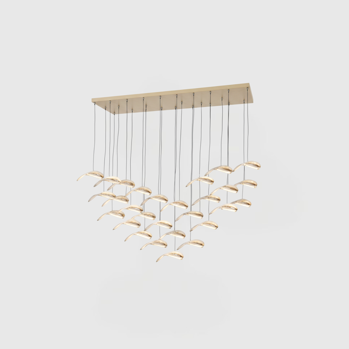 Large Acrylic & Iron Decorative Piece with Premium FR Gold Base