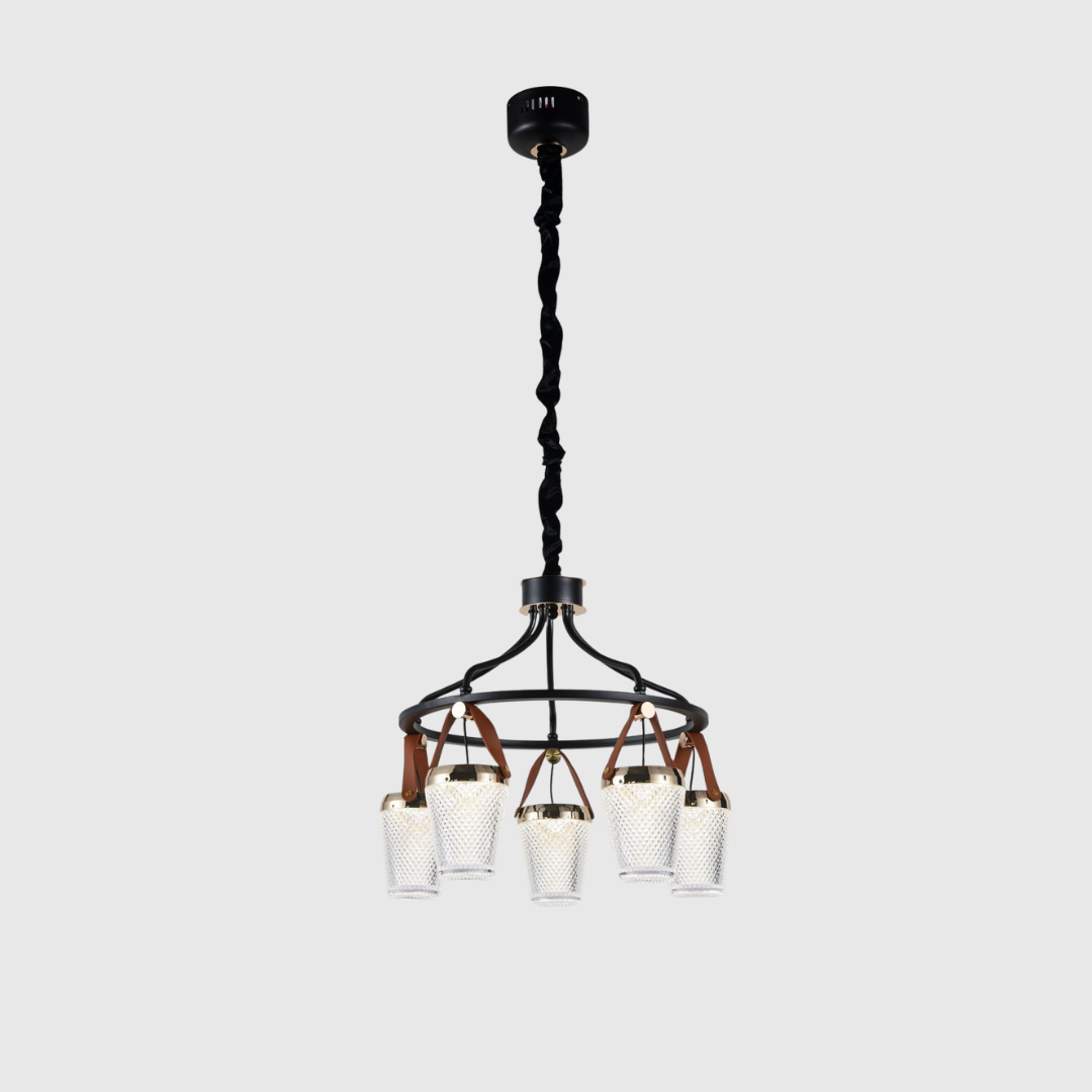 Elegant Modern LED Iron Acrylic Chandelier