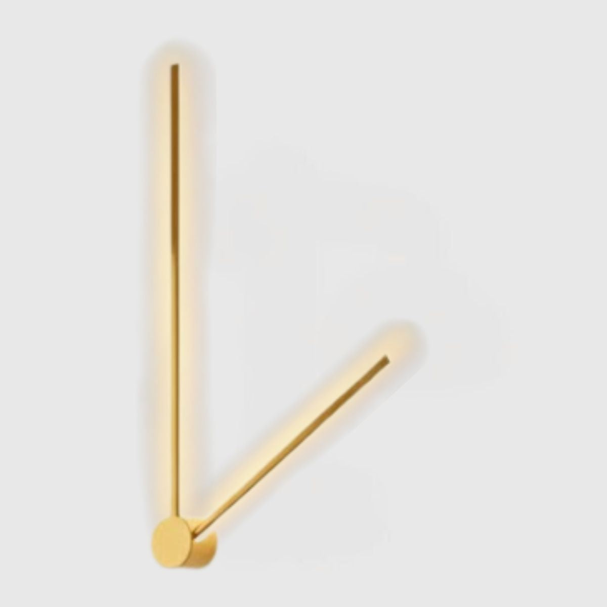 Minimalist Clock Hands LED Wall Sconce – Modern Wall Light Fixture