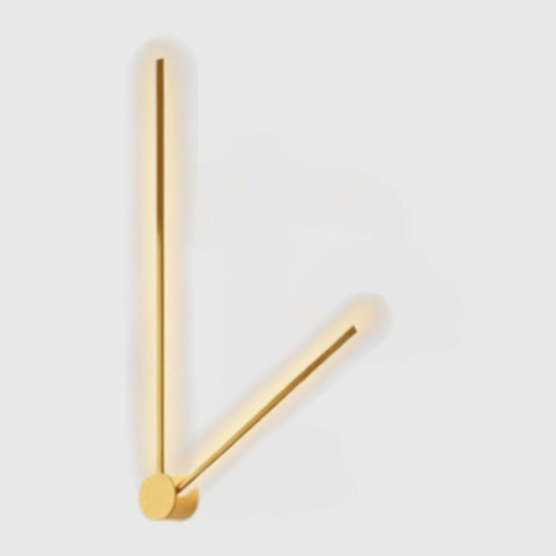 Minimalist Clock Hands LED Wall Sconce – Modern Wall Light Fixture