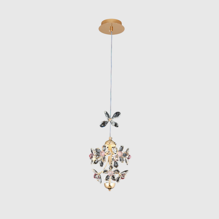 Luxury Flower Crystal LED Pendant Light