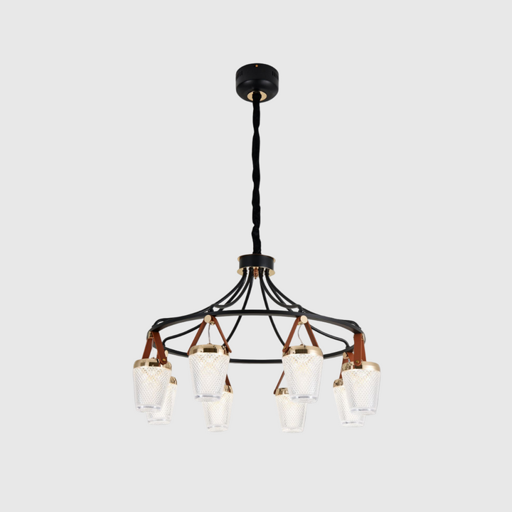 Candle Glass Modern LED Chandelier