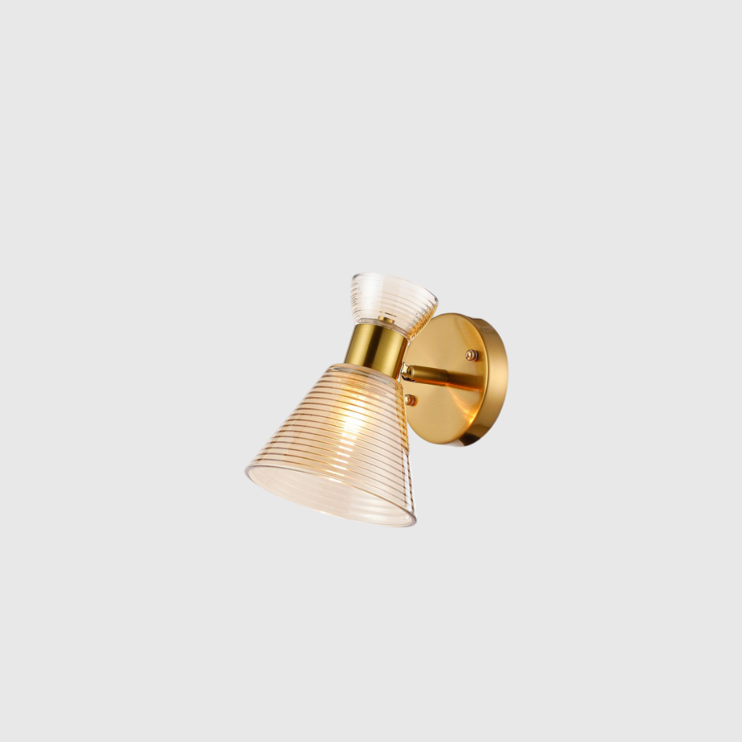Golden Glass Copper Wall Lamp
