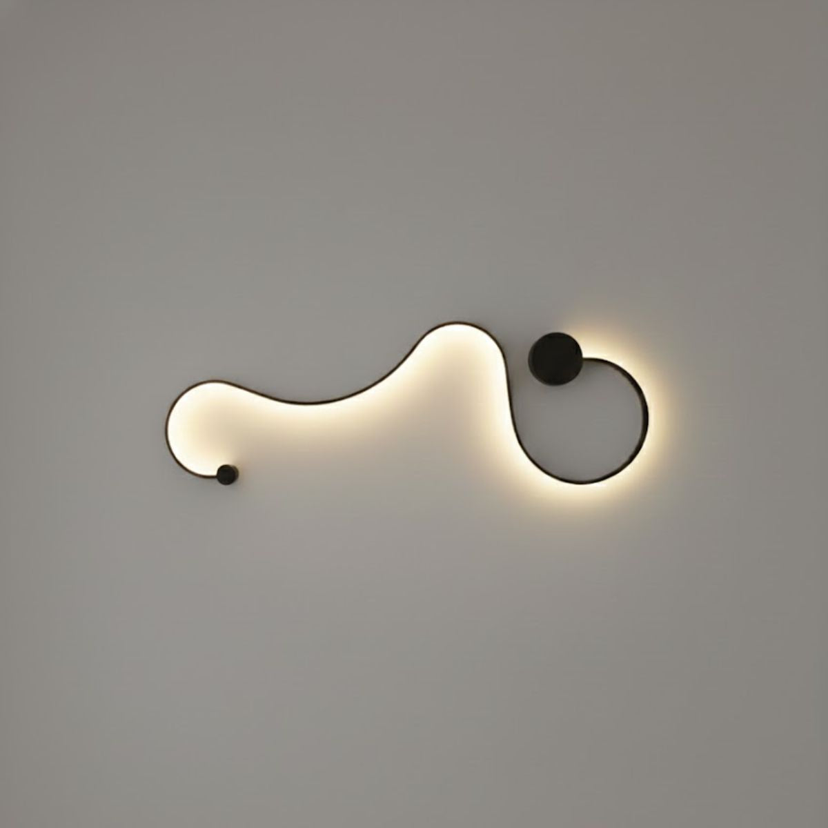 Modern Flowing Wave LED Wall Sconce – Contemporary Wall Light Fixture