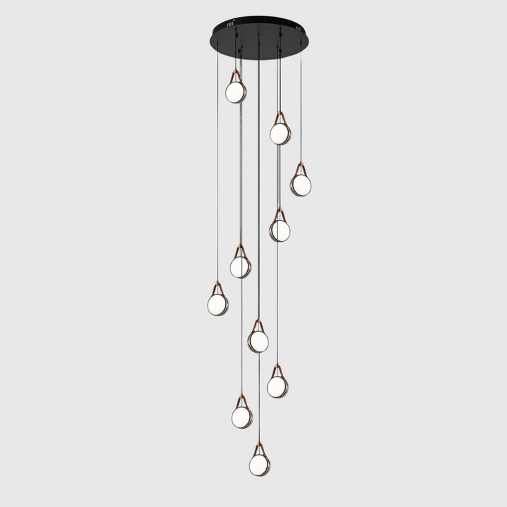 Luxury Leather Design Modern LED Chandelier
