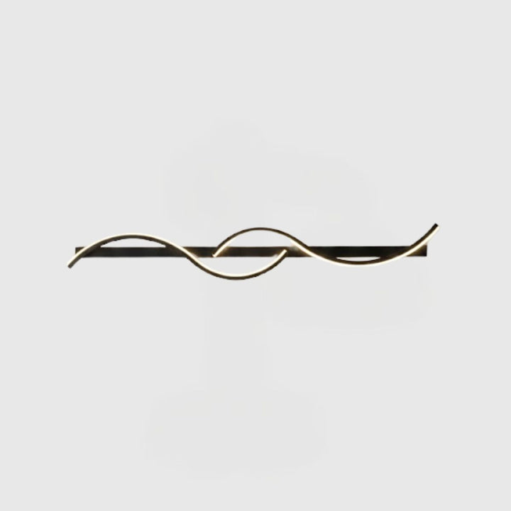 Modern Flowing Ribbon LED Wall Sconce – Contemporary Wall Light