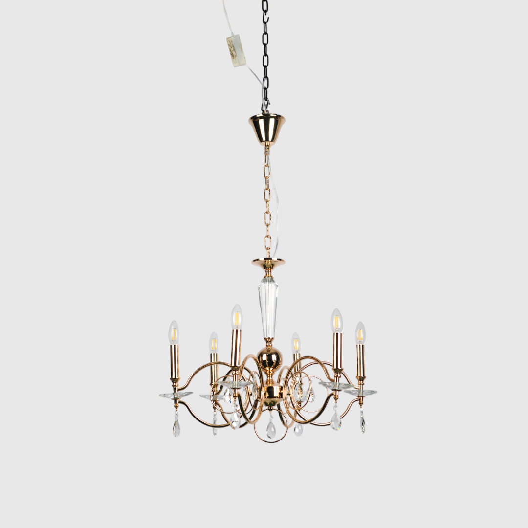 Square Steel E14 Chandelier Pendant