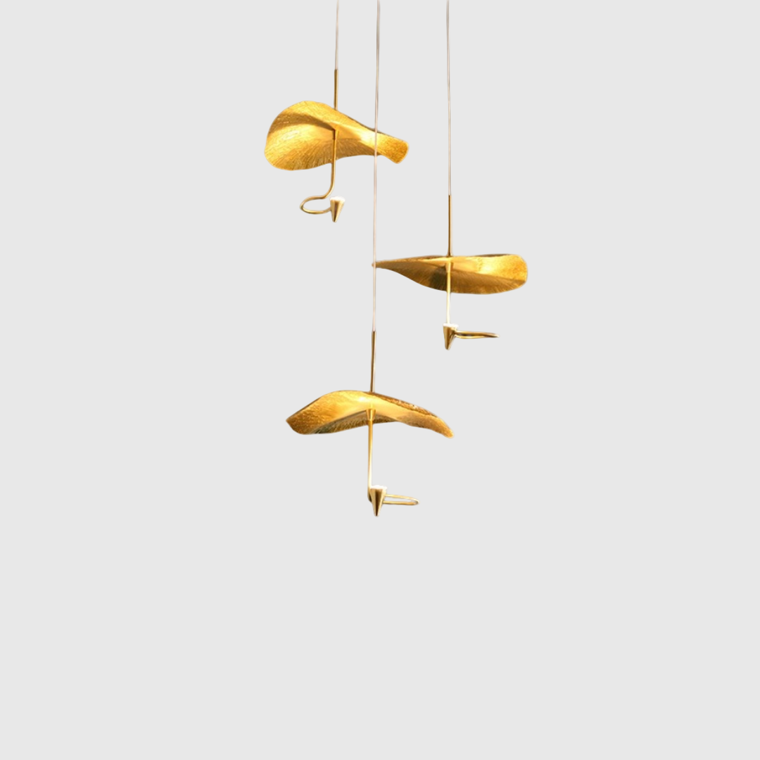 Adjustable Copper Flower LED Ceiling Light