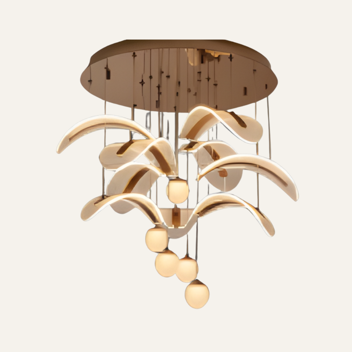 Stainless Steel & Acrylic Decorative Piece chandelier