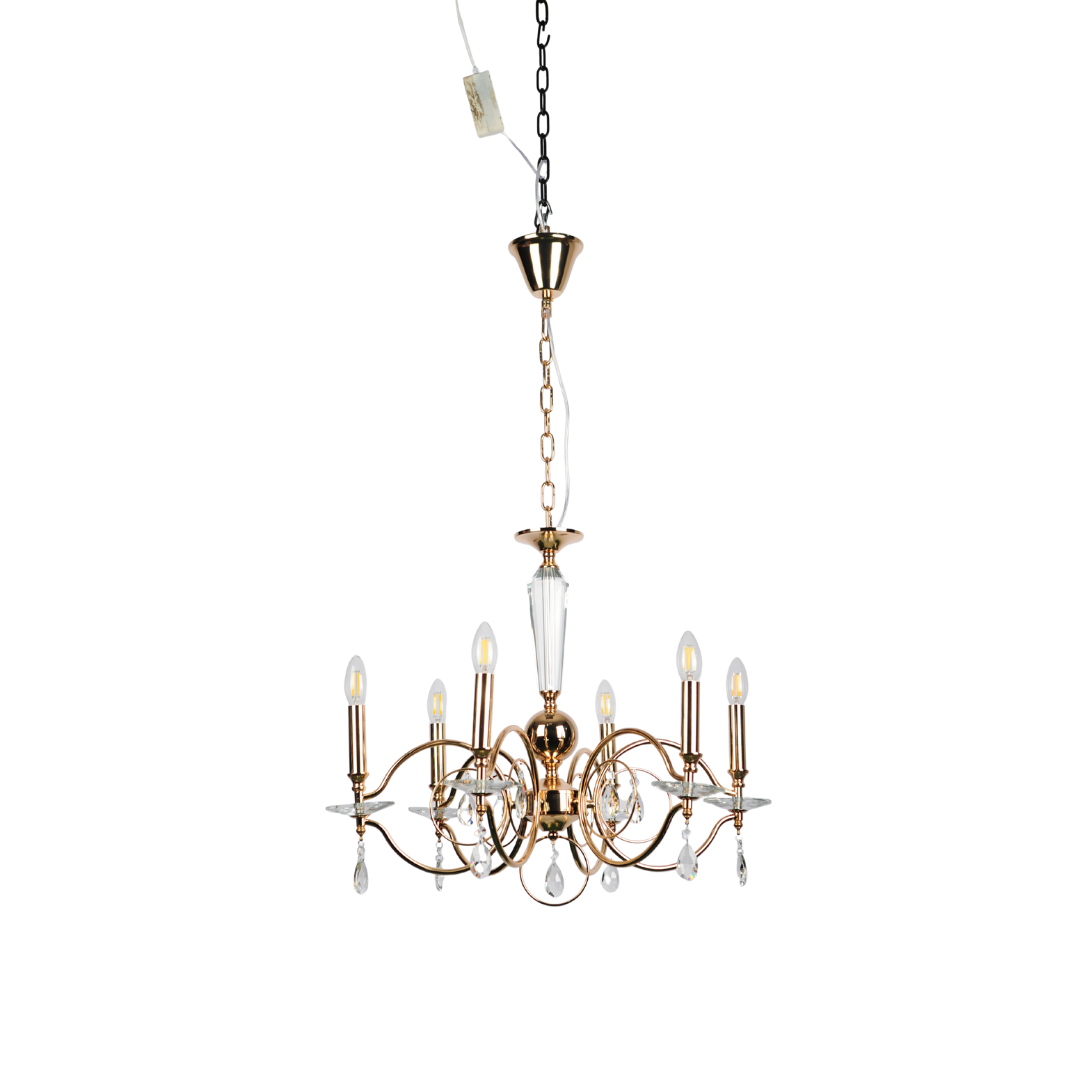 Modern Crystal Gold LED Chandelier