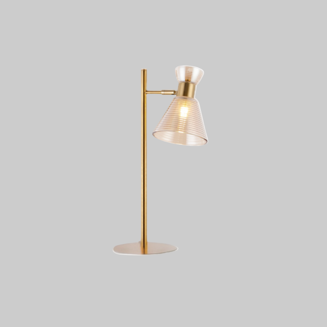 Golden Glass Copper Table Lamp
