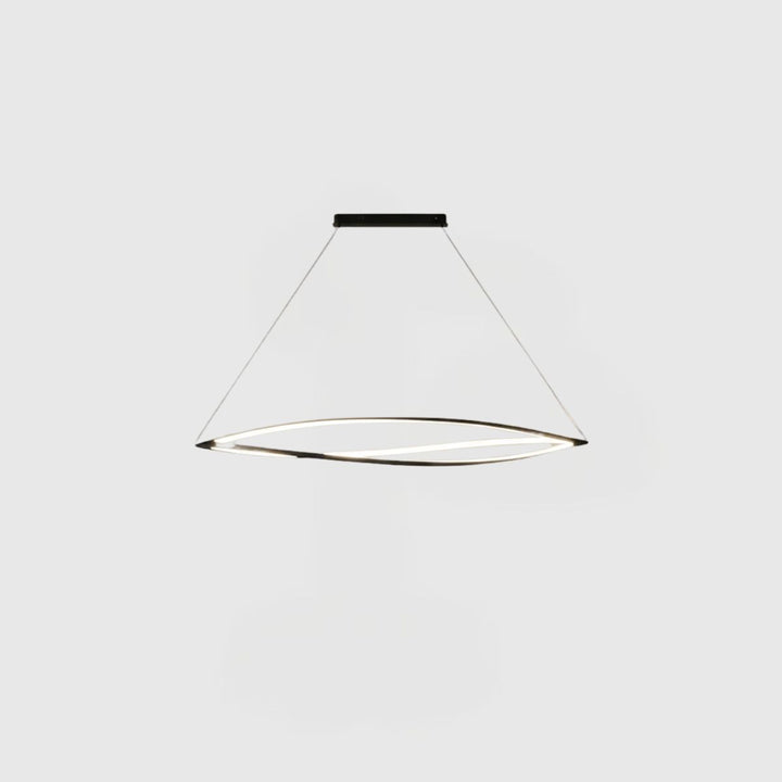 Modern Willow Leaf LED Suspension Light – Contemporary Ceiling Pendant