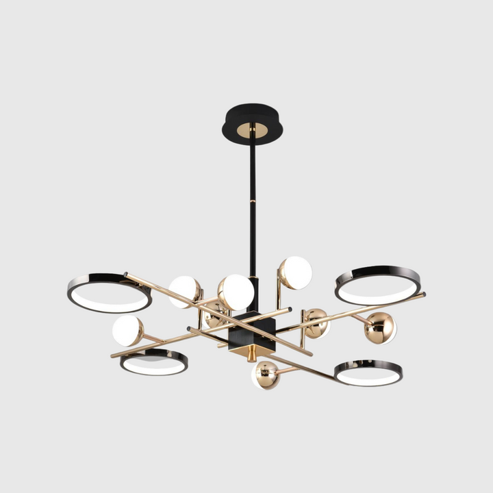 Modern Golden Linear Ceiling Chandelier