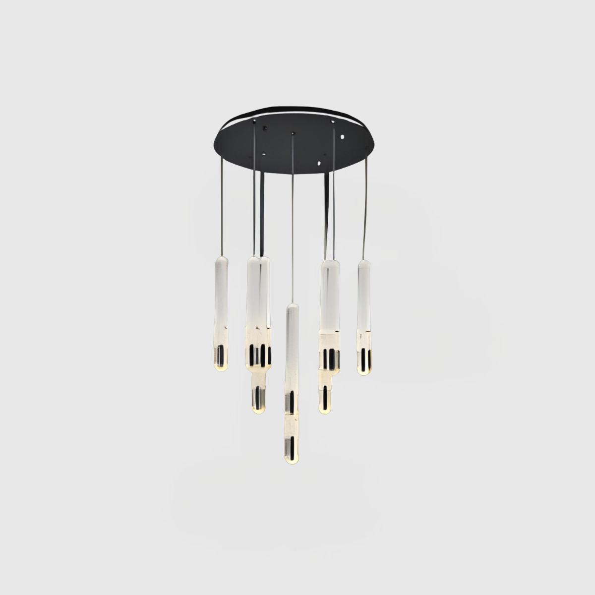 BK Liner Acrylic Ceiling Chandelier with Sleek Base