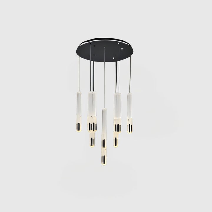 BK Liner Acrylic Ceiling Chandelier with Sleek Base