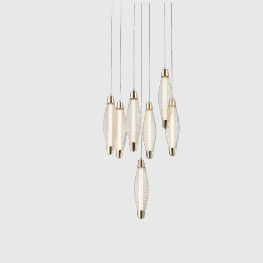 Elegant Gold LED Ceiling Light Fixture