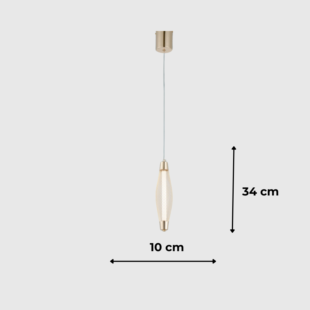 Modern Gold LED Pendant Ceiling Light