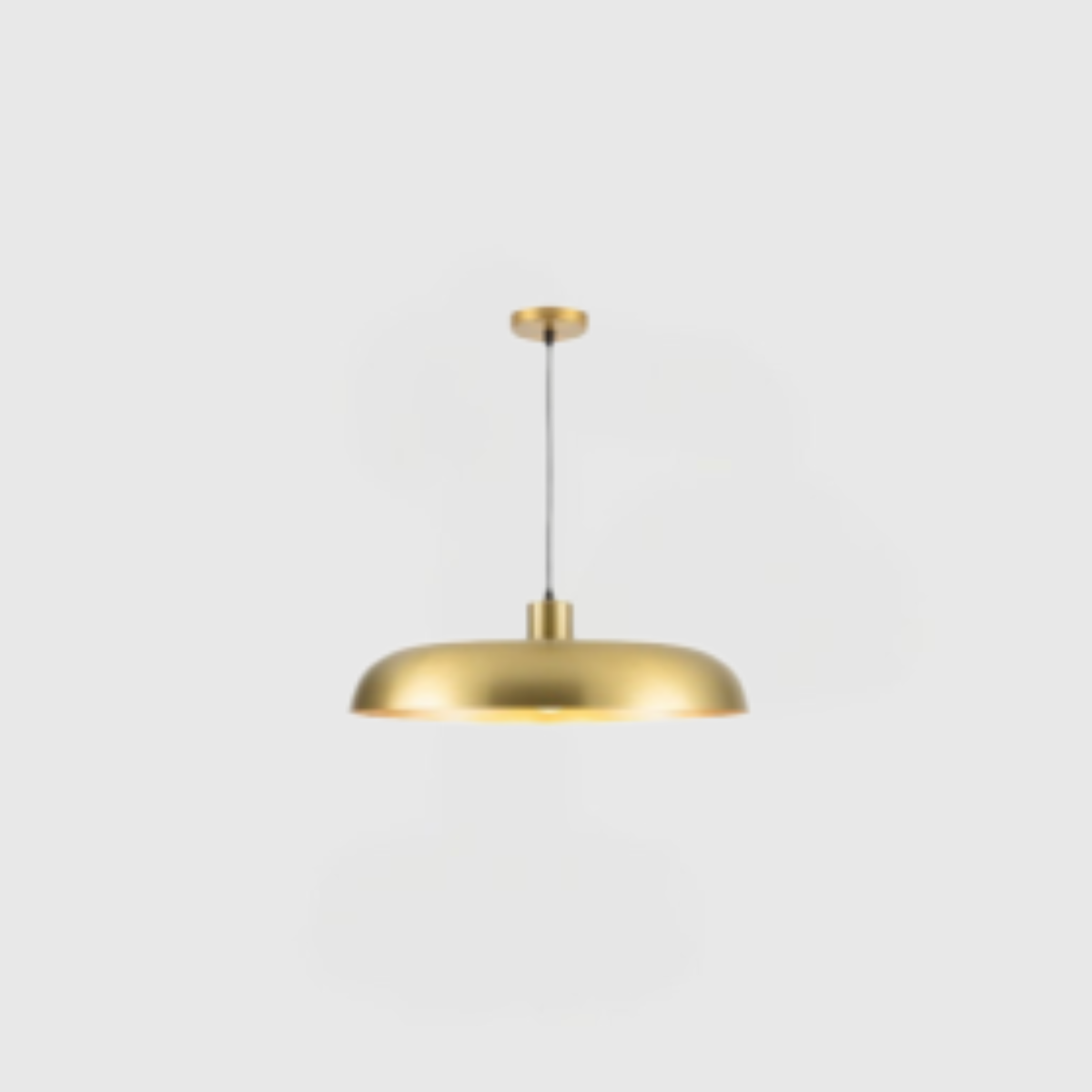 Matte Black & Copper Ceiling Light
