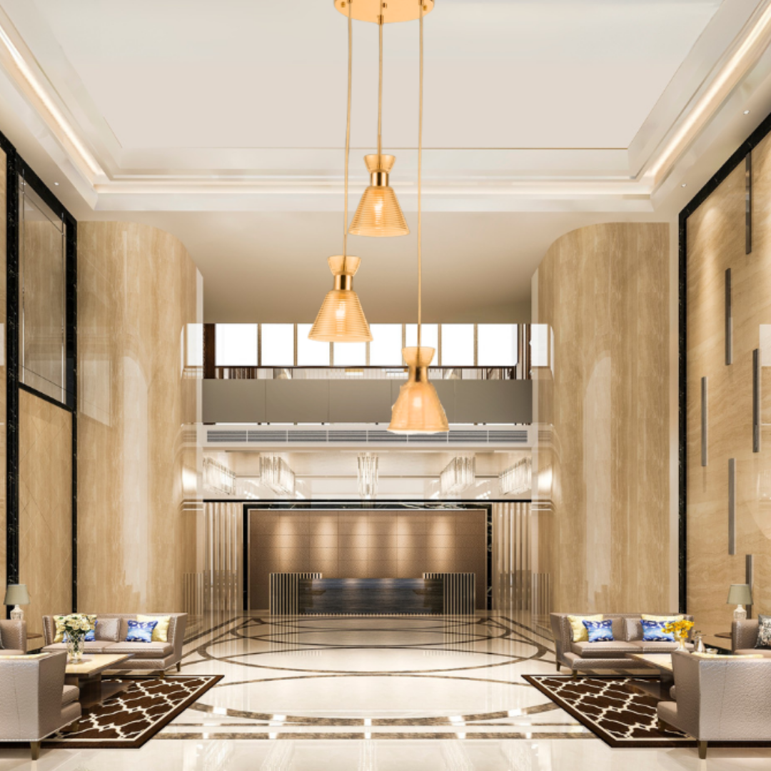 High Quality Copper LED Ceiling Chandelier