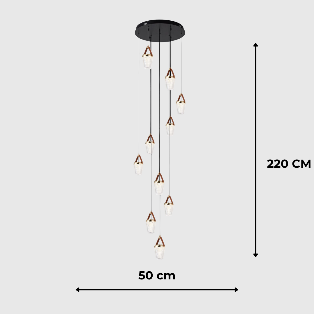 Adjustable 3-Color Modern LED Chandelier