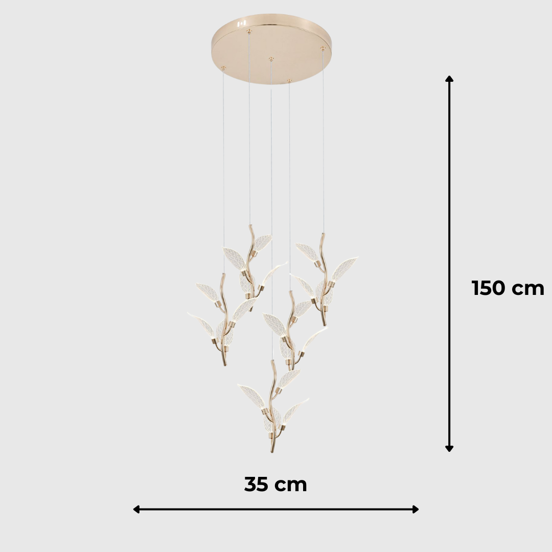Luxury Leaf LED Ceiling Chandelier