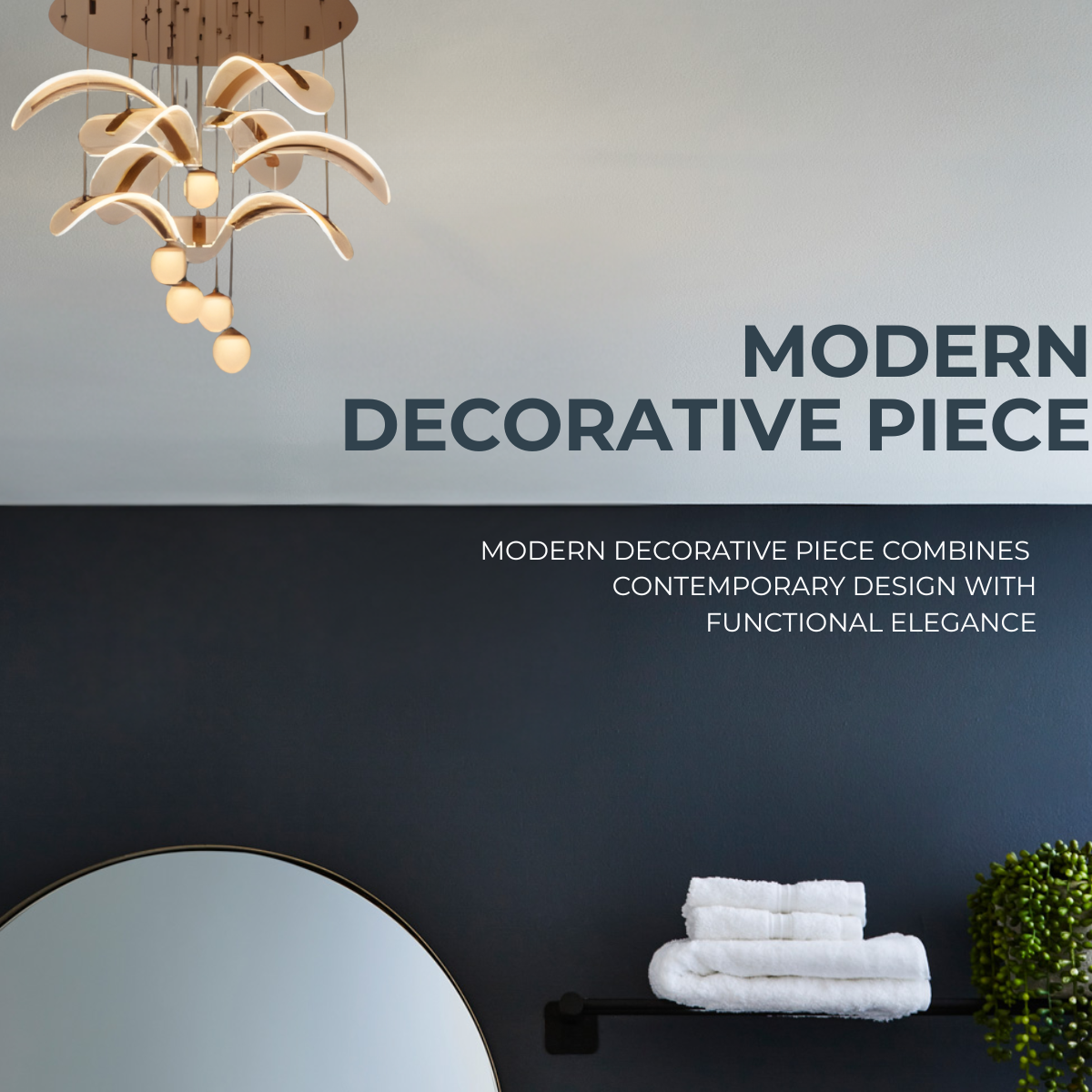 Stainless Steel & Acrylic Decorative Piece chandelier