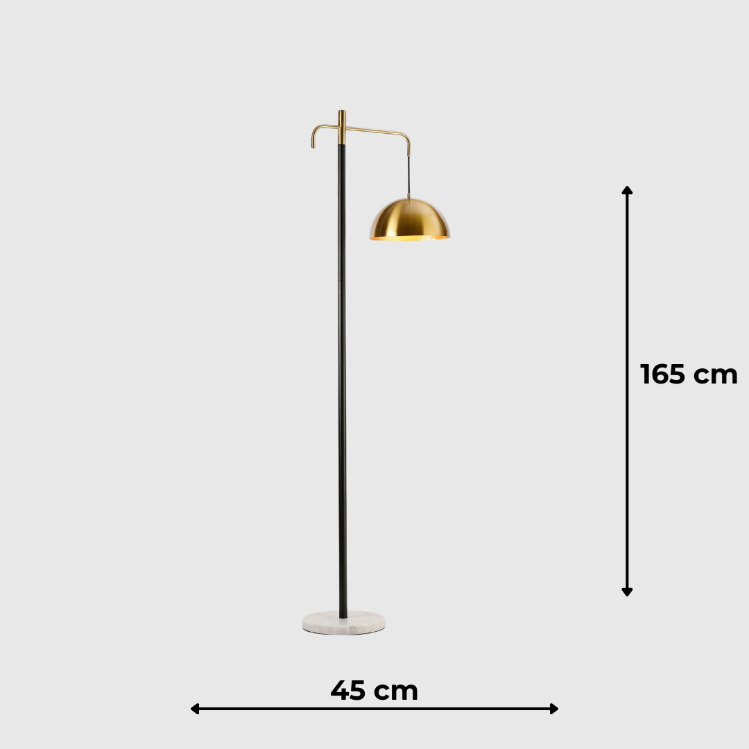 Elegant Copper Standing Light for Living Room