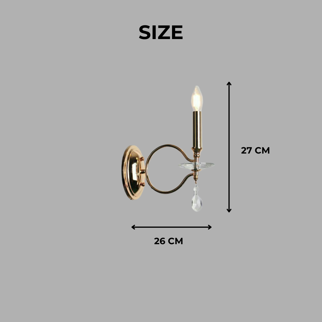 Classic Crystal Elegant Wall Lamp Light