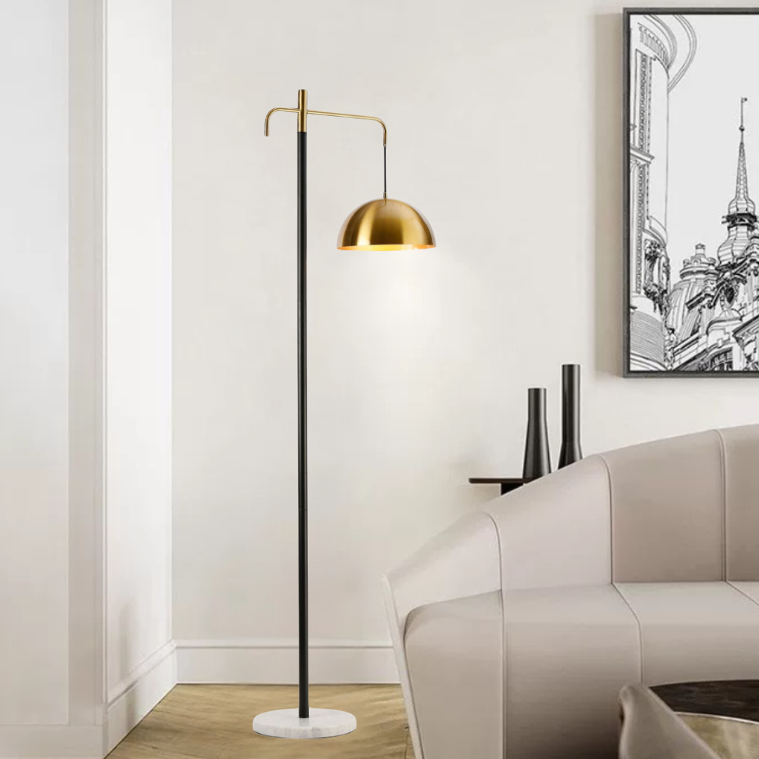 Elegant Copper Standing Light for Living Room