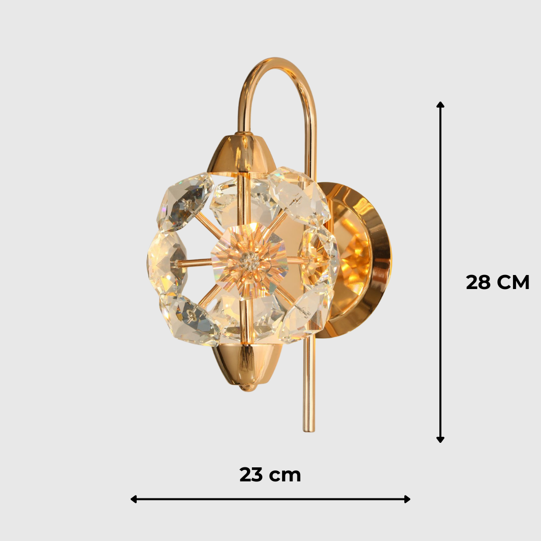 Luxury Diamond Crystal LED Wall Sconce
