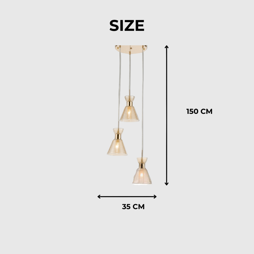 High Quality Copper LED Ceiling Chandelier
