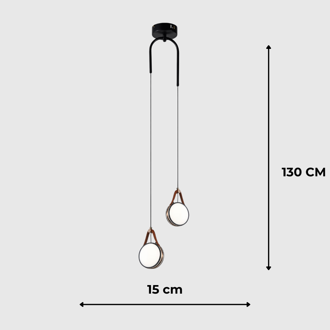 Luxury Leather Design LED Pendant Light