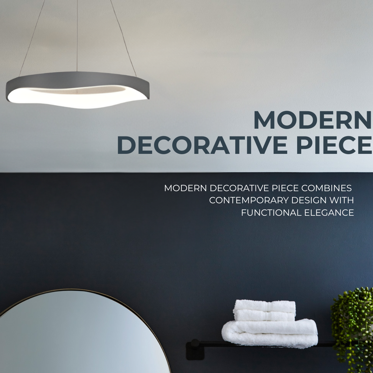 Modern LED Ring Pendant Light – Contemporary Ceiling Hanging Lamp