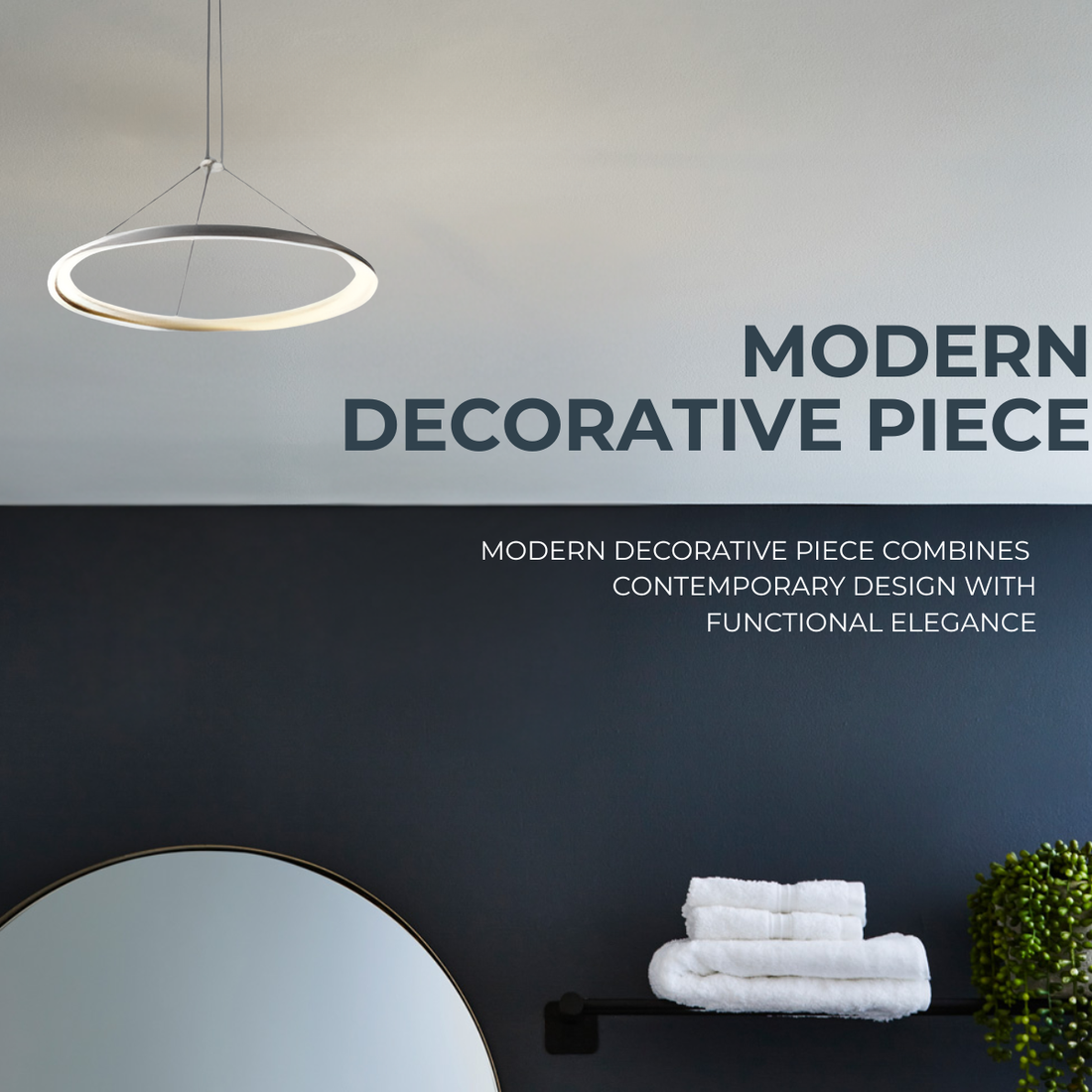 Aura LED Ring Pendant Light – Modern Ceiling Hanging Lamp