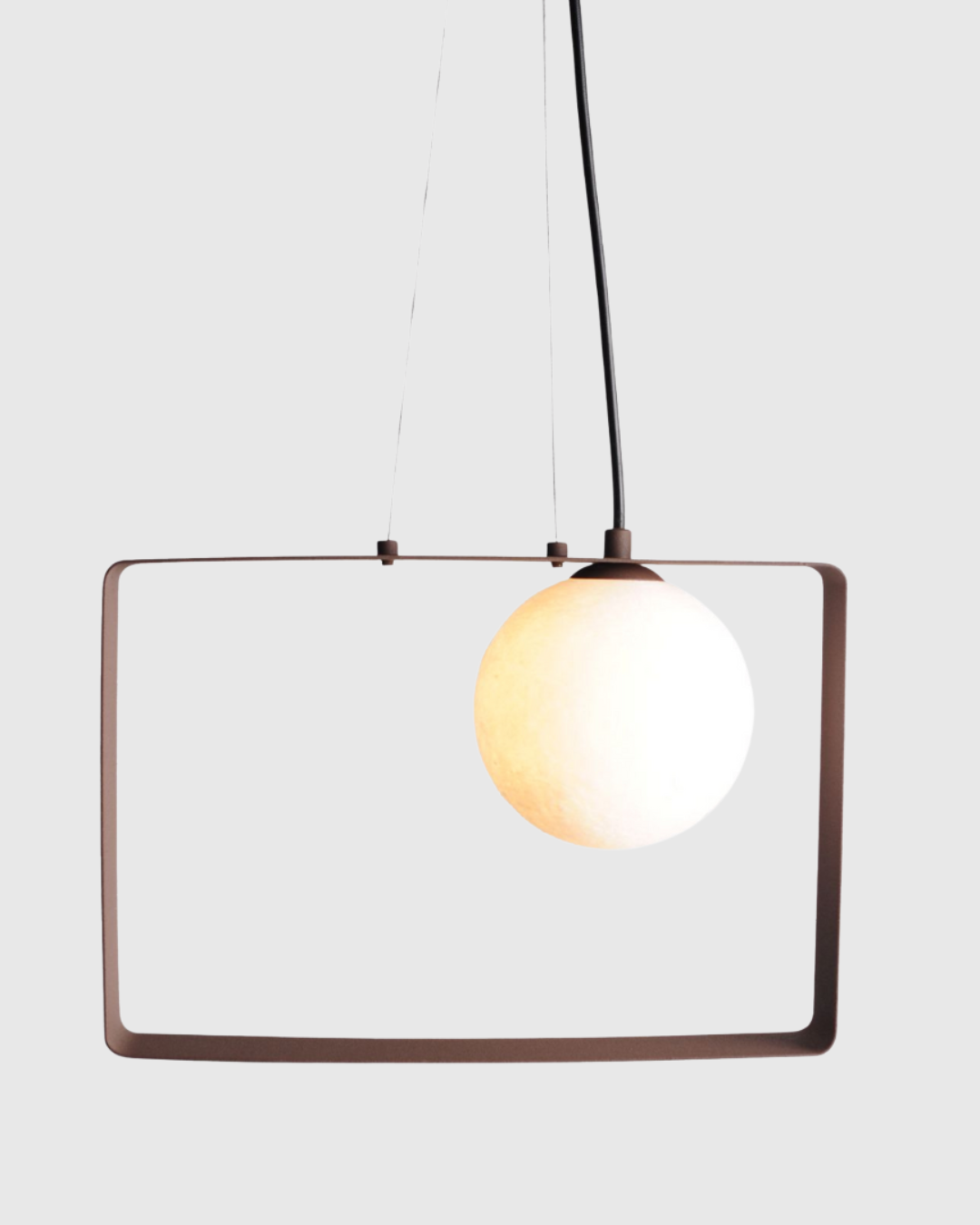 Square Steel Modern LED Pendant Light
