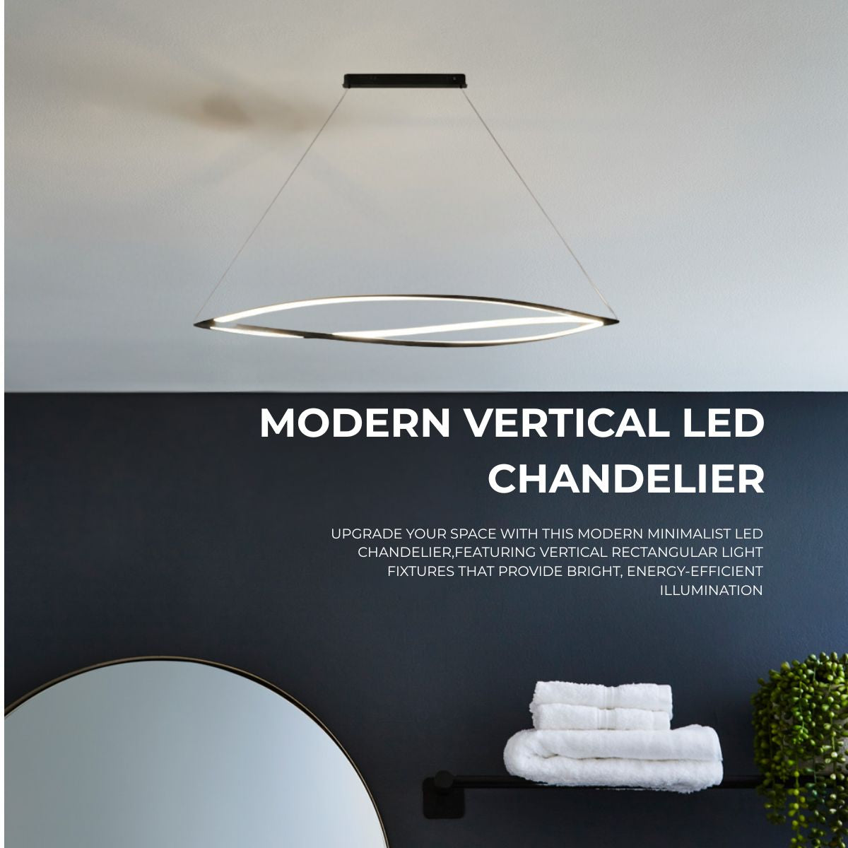 Modern Willow Leaf LED Suspension Light – Contemporary Ceiling Pendant