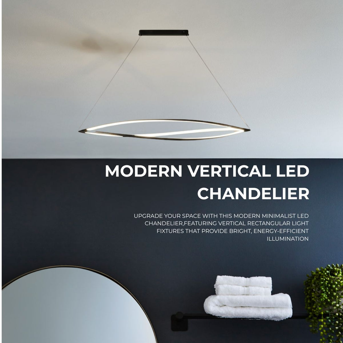 Modern Willow Leaf LED Suspension Light – Contemporary Ceiling Pendant