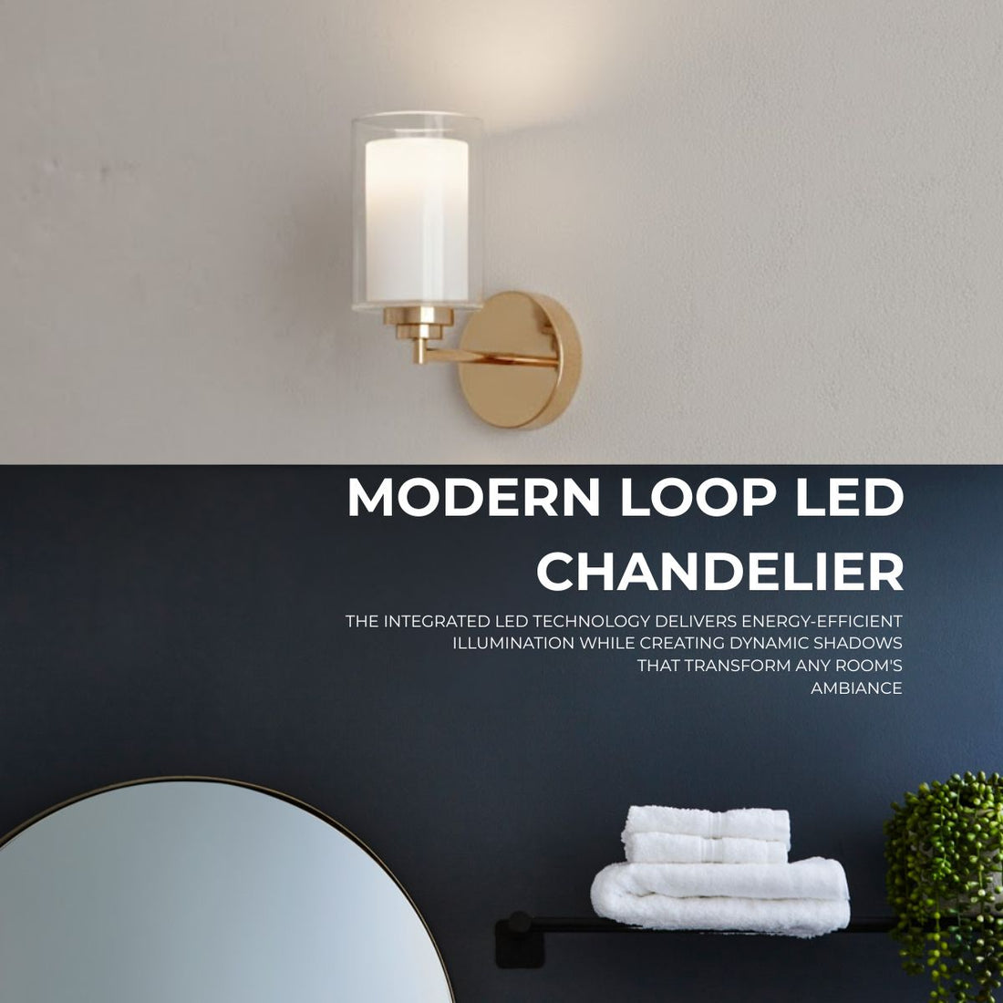 Contemporary Glass Cylinder Wall Sconce - Polished Chrome Finish